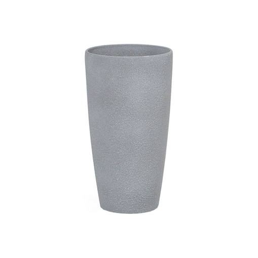 Doniczka okrągła 23 x 23 x 42 cm szara ABDERA