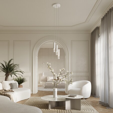 Lampa wisząca LAMI 3P biały