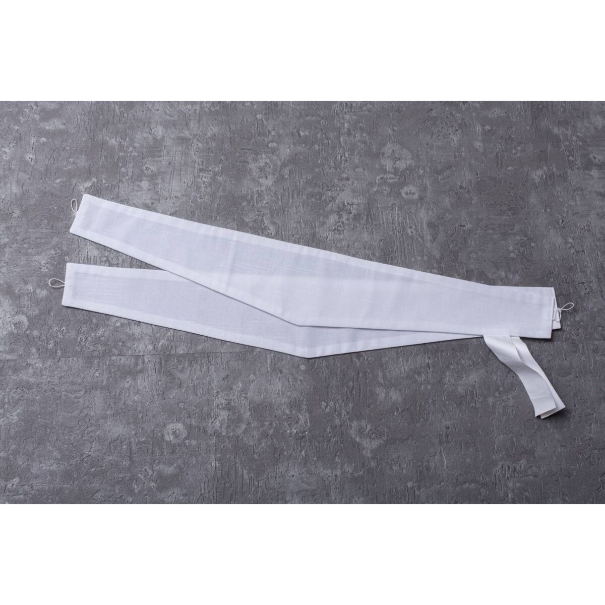 Podwiązka Victoria, prześwitujący biały, 12 x 70 cm, Romantica