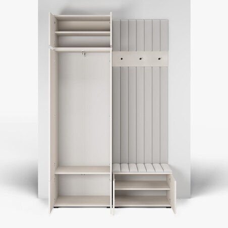 Garderoba z lustrem Ritmo wersja 4 Trinity 06 Cashmere frez