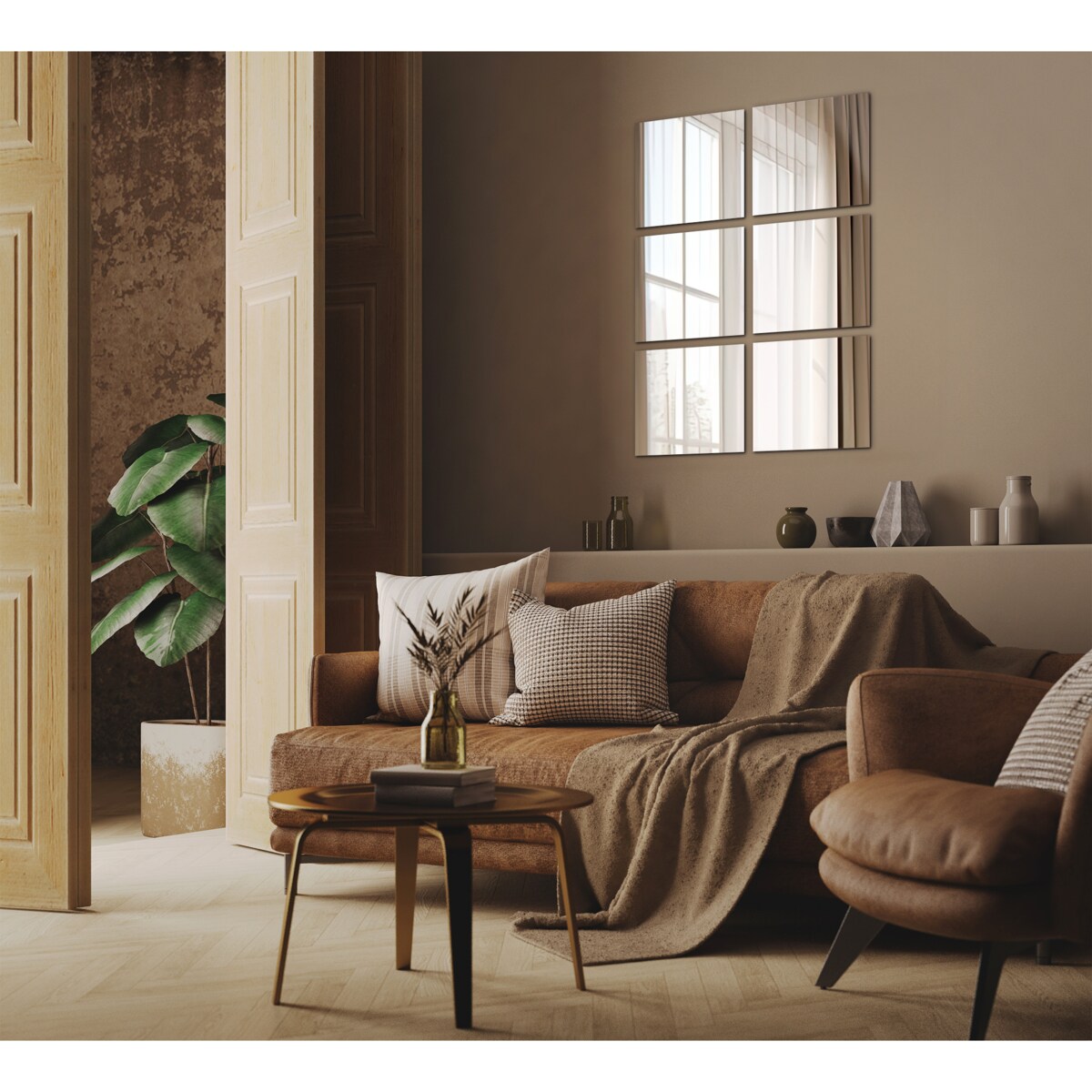 Płytki lustrzane 6 szt. 20x20 cm