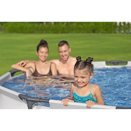 Basen stelażowy Bestway 56406 ogrodowy rodzinny 305x76 cm 4w1 zestaw