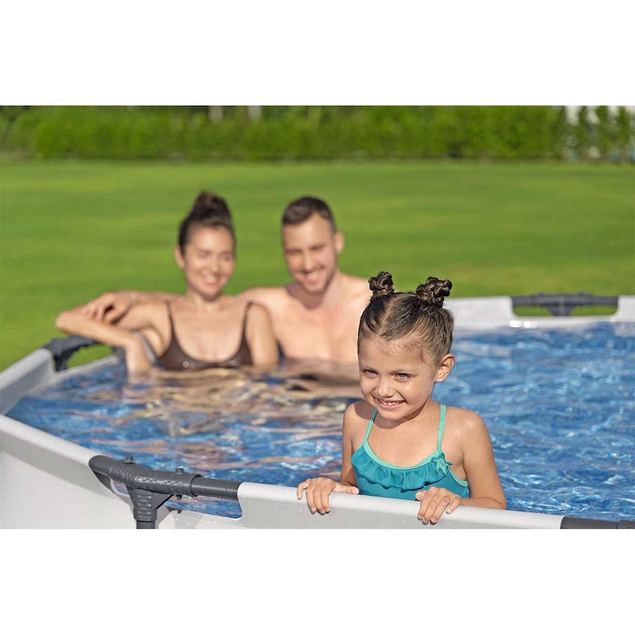 Basen stelażowy Bestway 56406 ogrodowy rodzinny 305x76 cm 4w1 zestaw