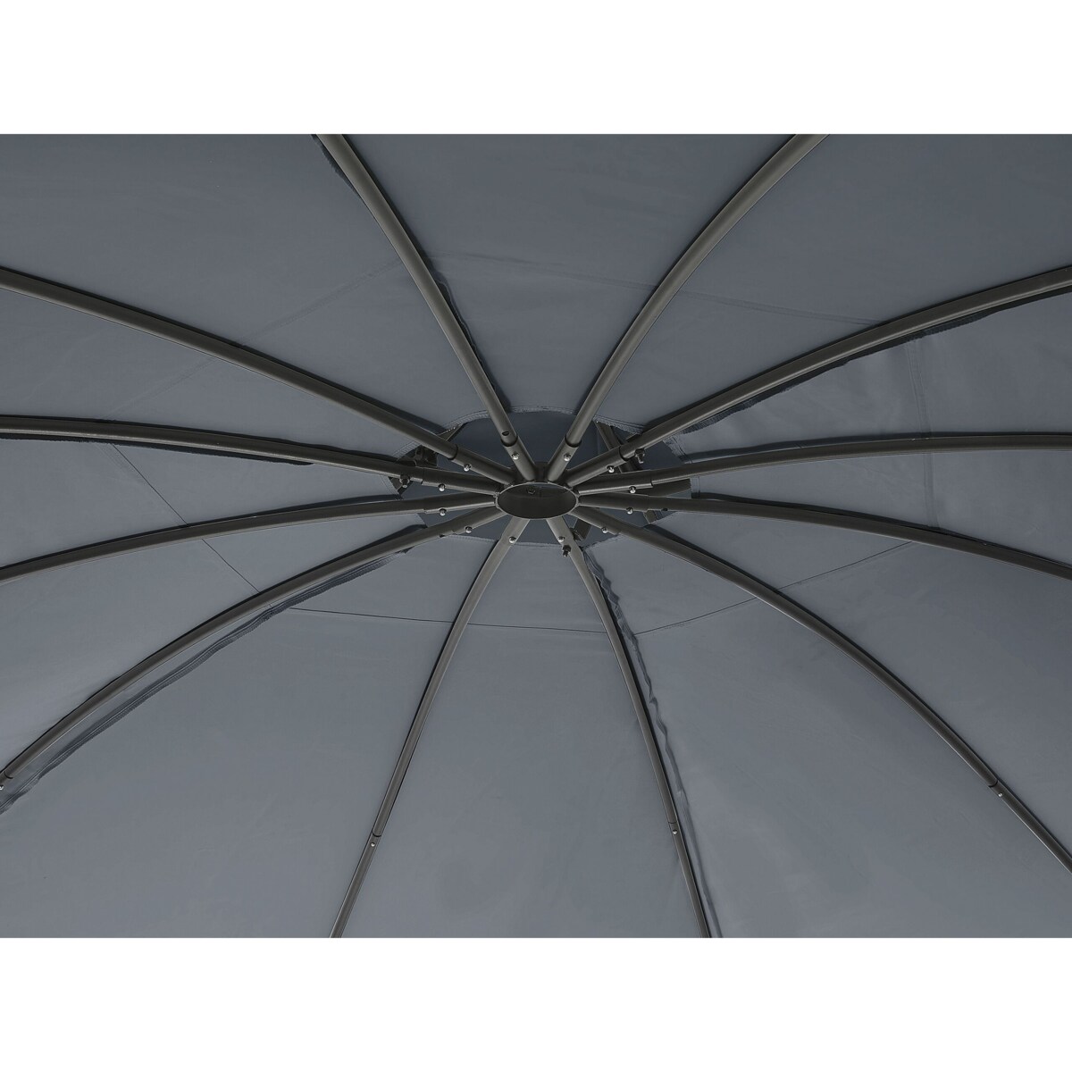 Pawilon ogrodowy ⌀ 368 cm ciemnoszary SAFARA