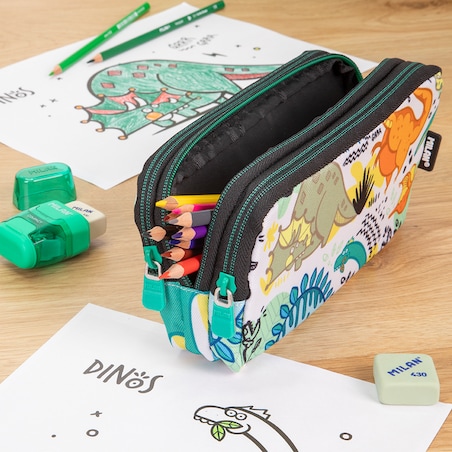 Piórnik 3 komorowy duży MILAN DINOS