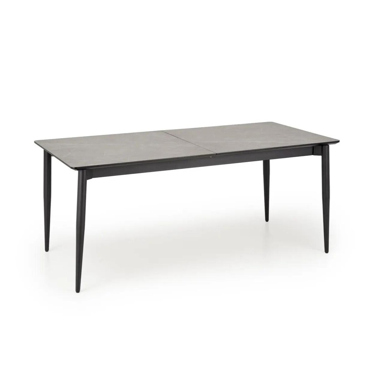 Stół rozkładany CHARLES 180(260)x90 szary marmur/czarny
