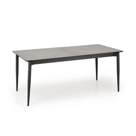 Stół rozkładany CHARLES 180(260)x90 szary marmur/czarny