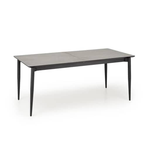 Stół rozkładany CHARLES 180(260)x90 szary marmur/czarny