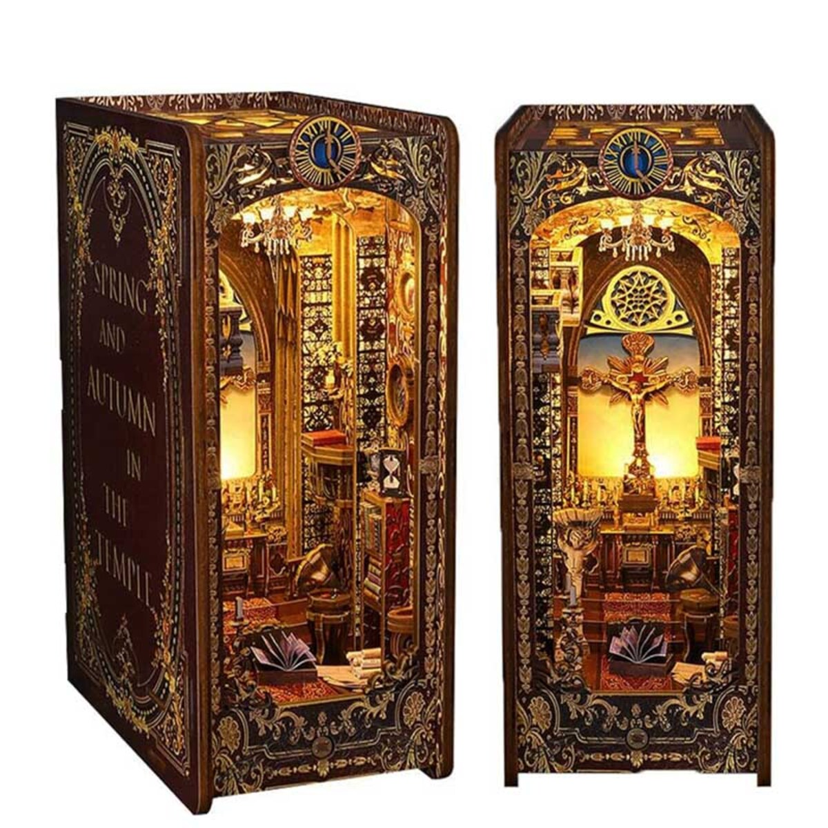 Miniaturowy domek Book Nook - Wiara i miłość