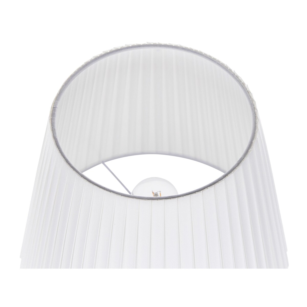 Lampa podłogowa metalowa mosiężno-biała TORYSA