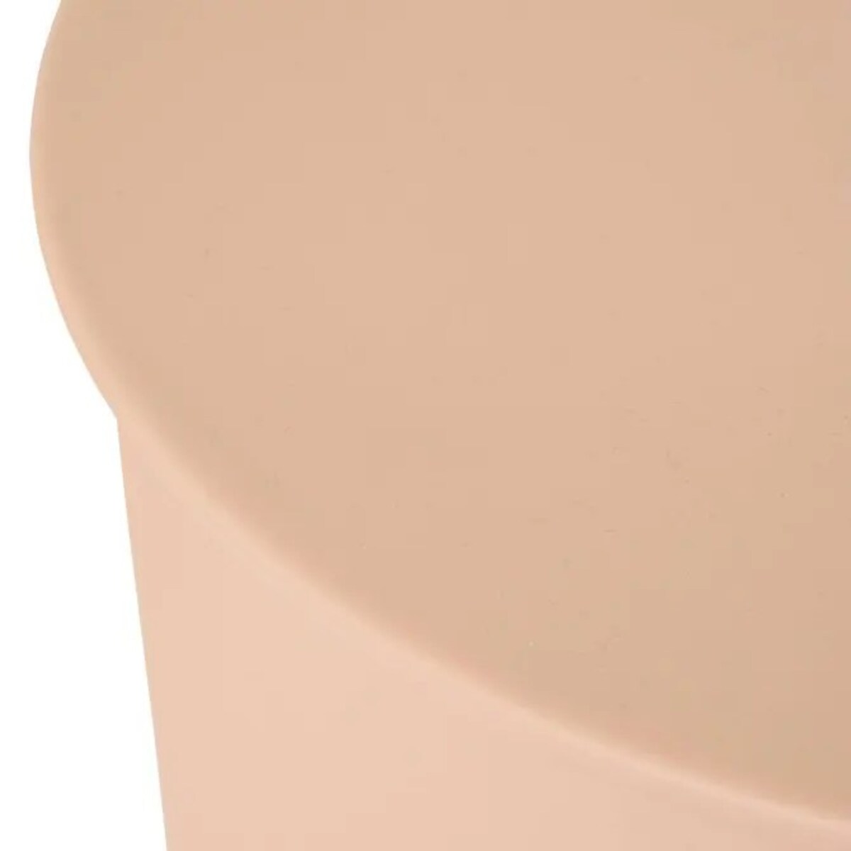 Stolik pomocniczy, boczny, Ø31 cm, metalowy, Palmoba, beżowy