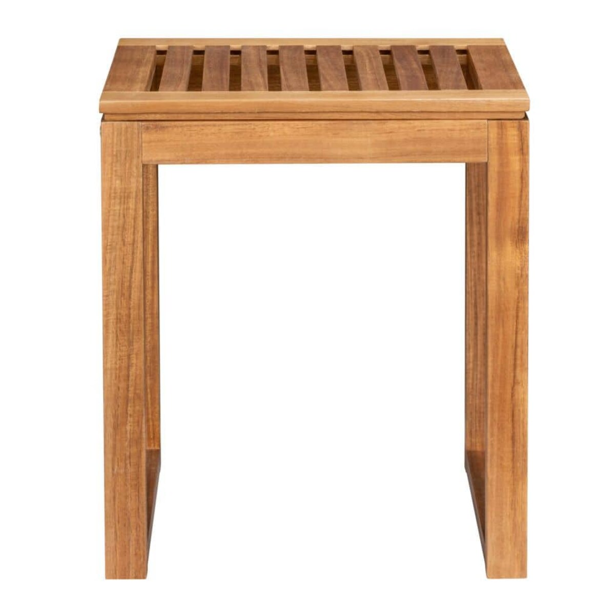 Stołek łazienkowy z drewna akacji FONDI, wys. 46 cm