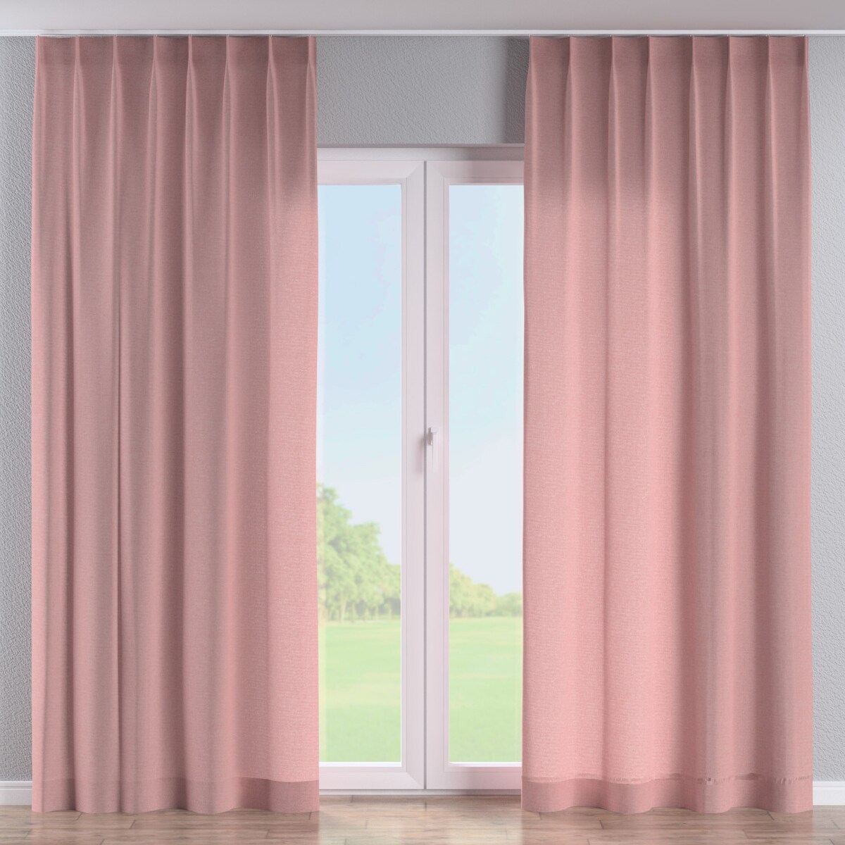 Zasłona na haczykach flex pojedynczych 130x260 czerwony melanż