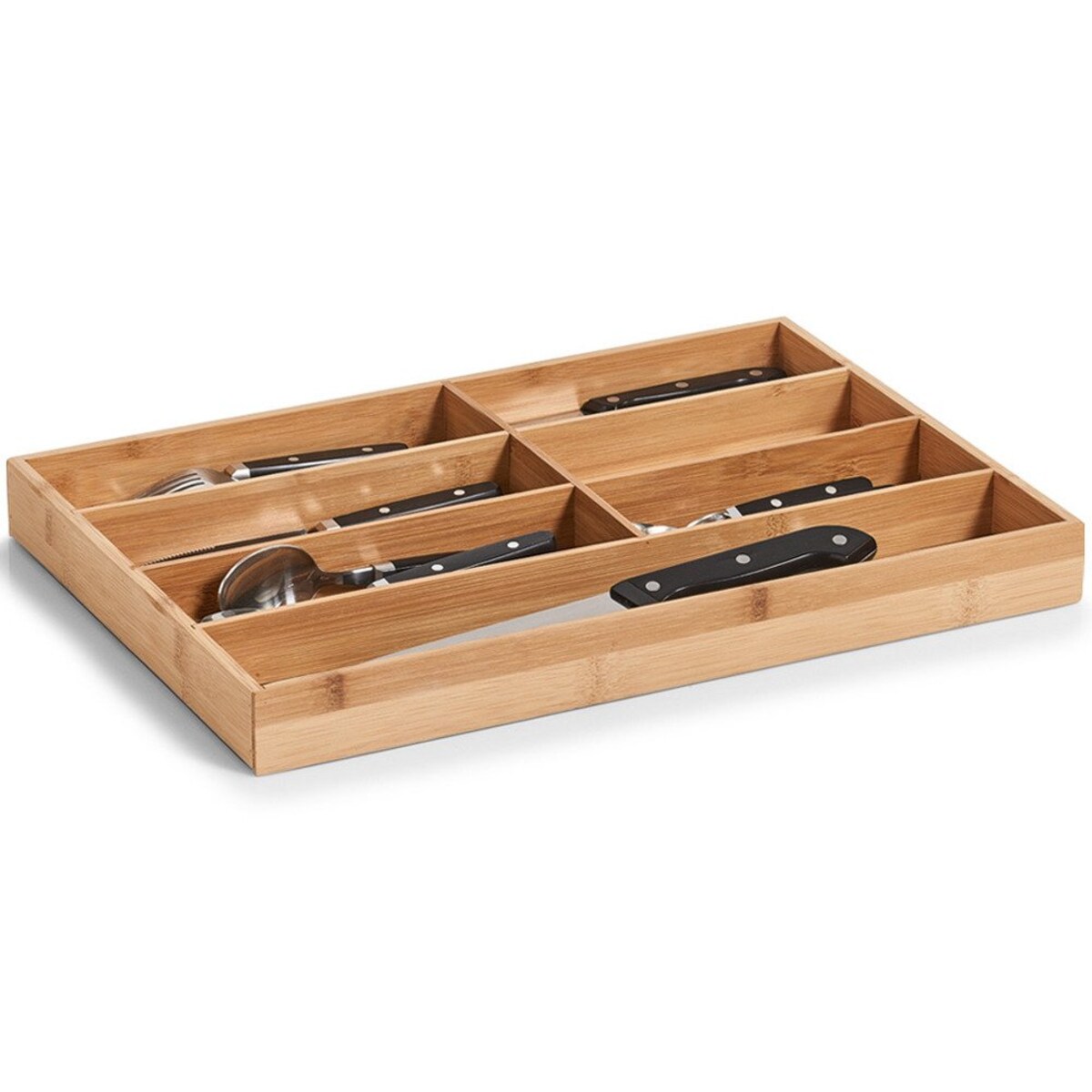 Pojemnik na sztućce, wkład do szuflady - 7 przegródek, 31 x 44 x 4 cm, ZELLER