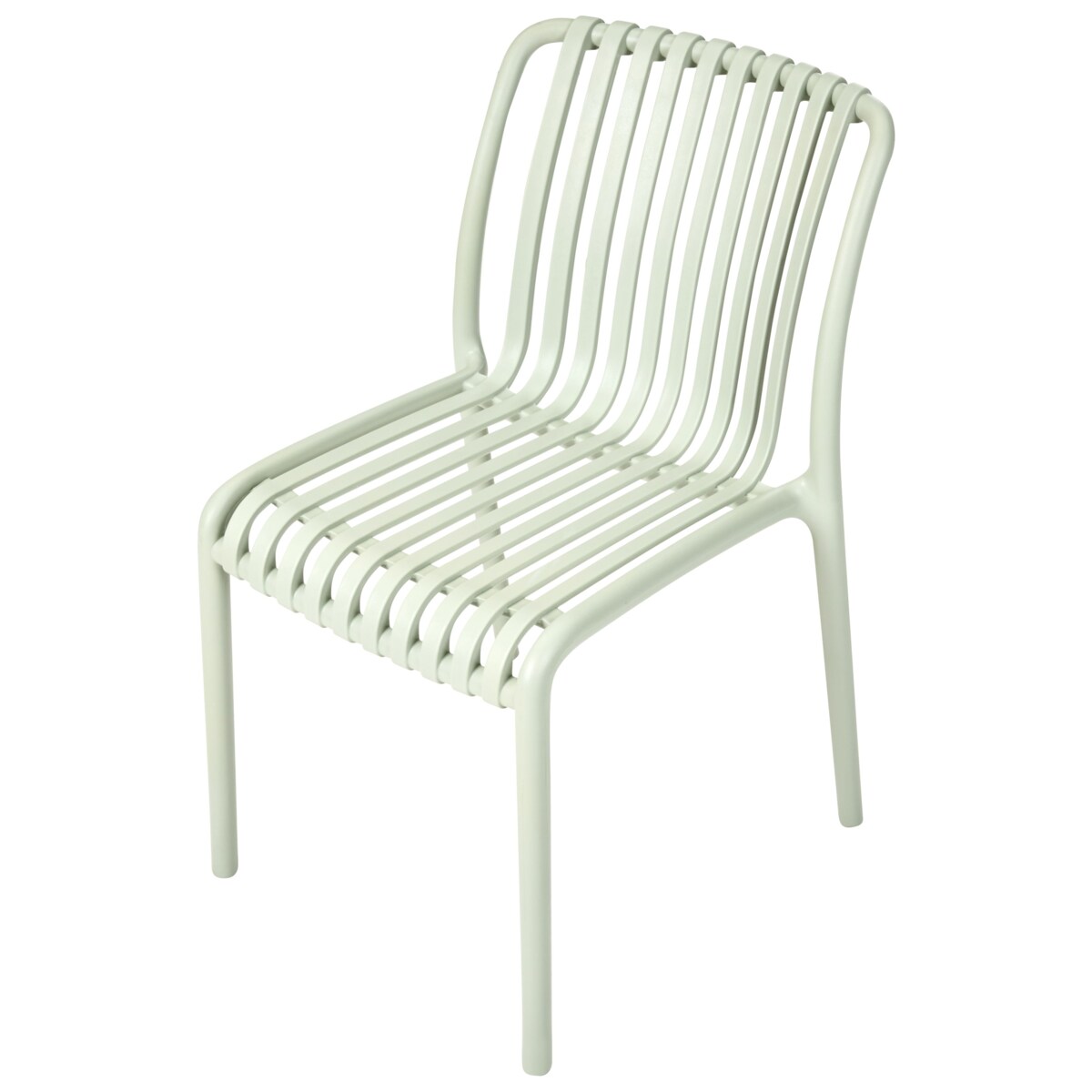 Zestaw 4 krzeseł ogrodowych ARICCIA Jasnozielony