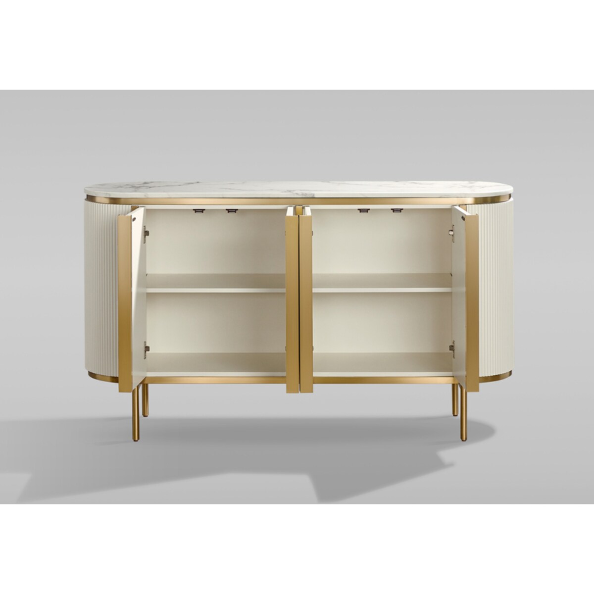 Komoda złota kremowa Omega Glamour Premium 160x40x90