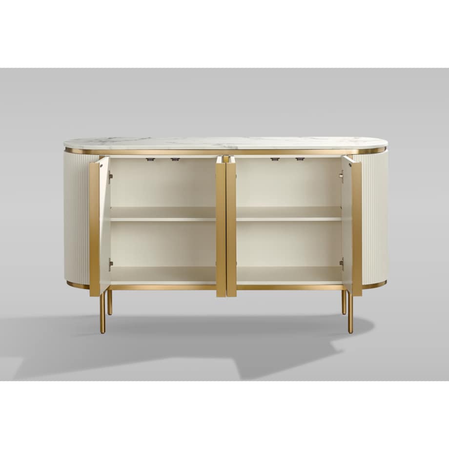 Komoda złota kremowa Omega Glamour Premium 160x40x90