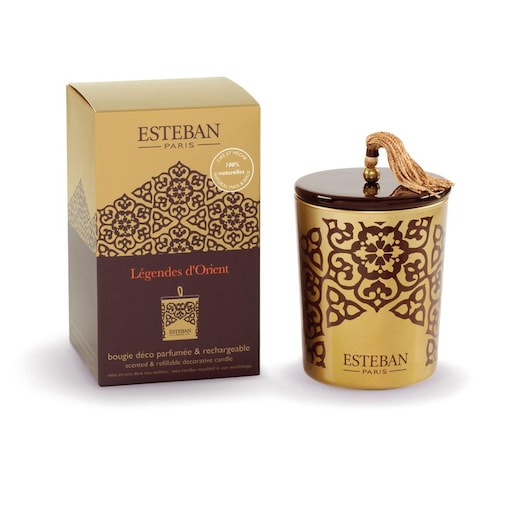 Świeca zapachowa Légendes d'orient + ceramiczna przykrywka, 180 g, Esteban