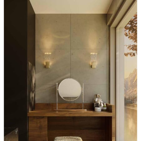 Szklany kinkiet VETRO W0289 Maxlight ścienny LED 3W 3000K do salonu złoty