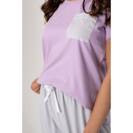 Piżama Caroline Lila-Grey, M