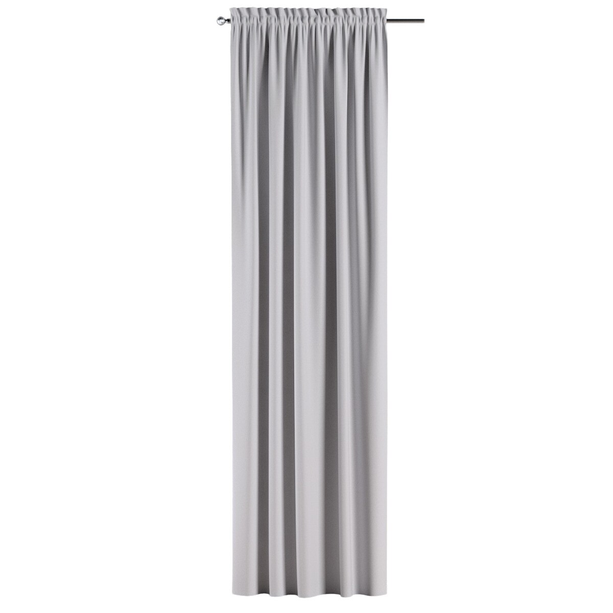 Zasłona na kanale z grzywką 1 szt. 130x245 szary