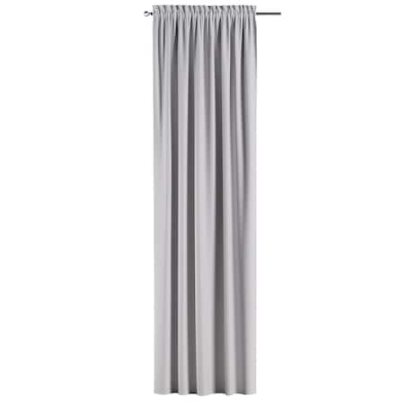 Zasłona na kanale z grzywką 1 szt. 130x245 szary