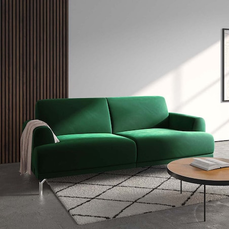 Sofa 2-osobowa Puzo - zielona