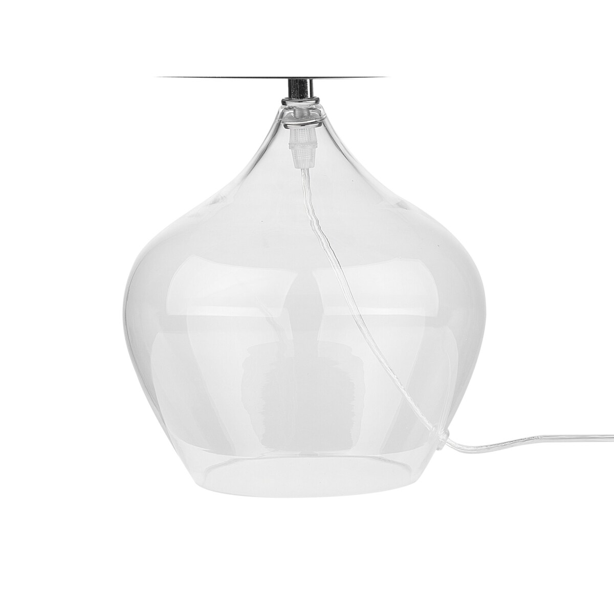 Lampa stołowa szklana czarna OSUM