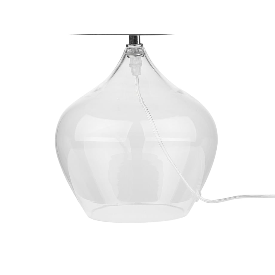 Lampa stołowa szklana czarna OSUM