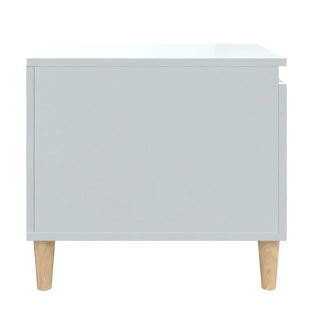 vidaXL Stolik kawowy, biały o wysokim połysku, 100x50x45 cm