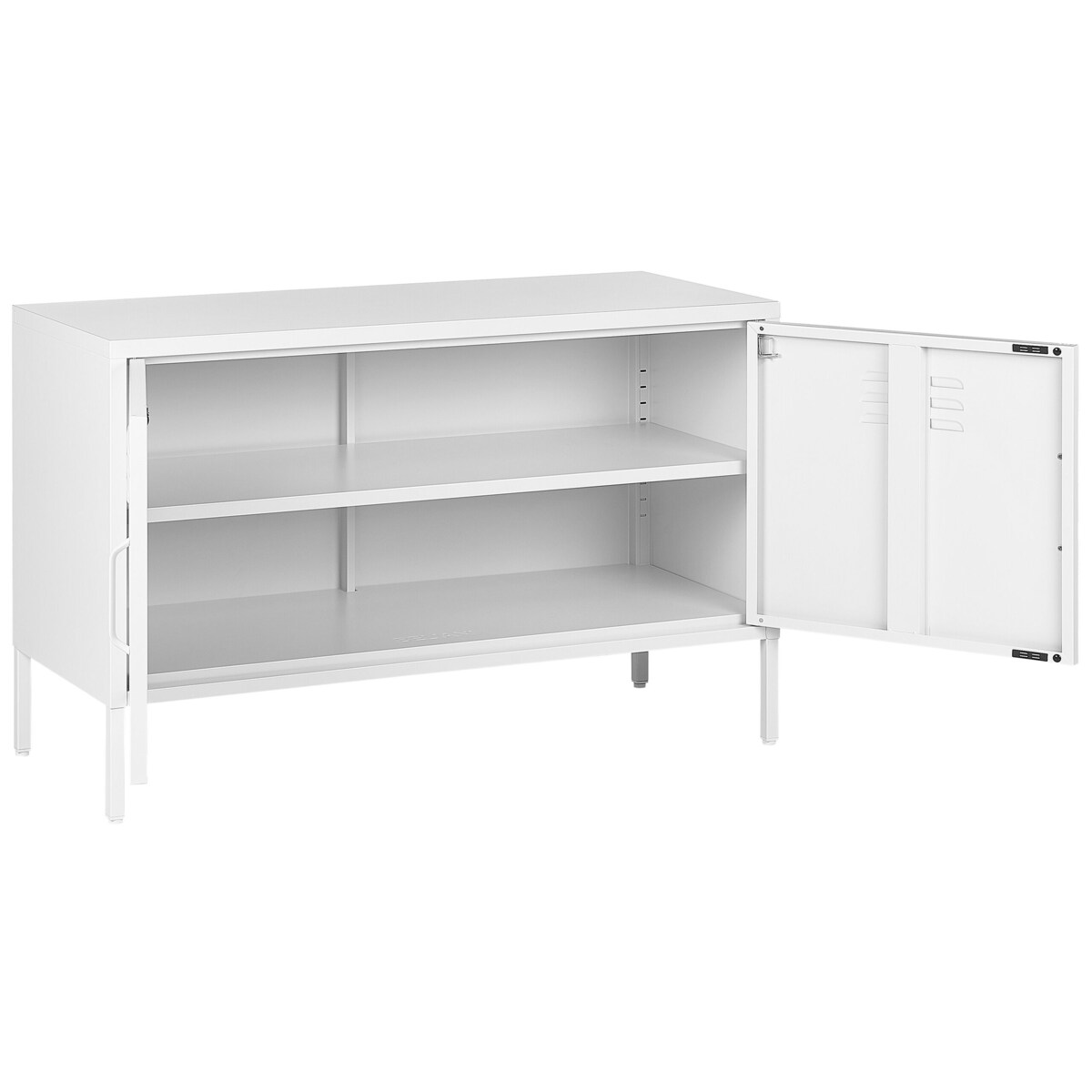 Szafka dwudrzwiowa metalowa biała URIA