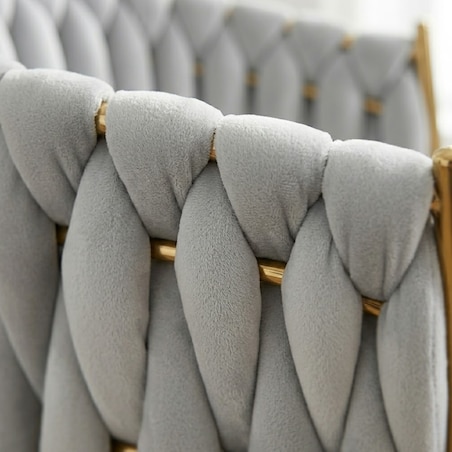 Fotel biurowy krzesło obrotowe regulowane welurowe szare