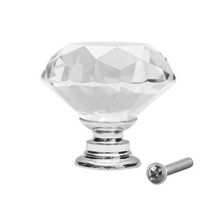 Gałka meblowa uchwyt meblowy kryształowa diamentowa glamour 31mm
