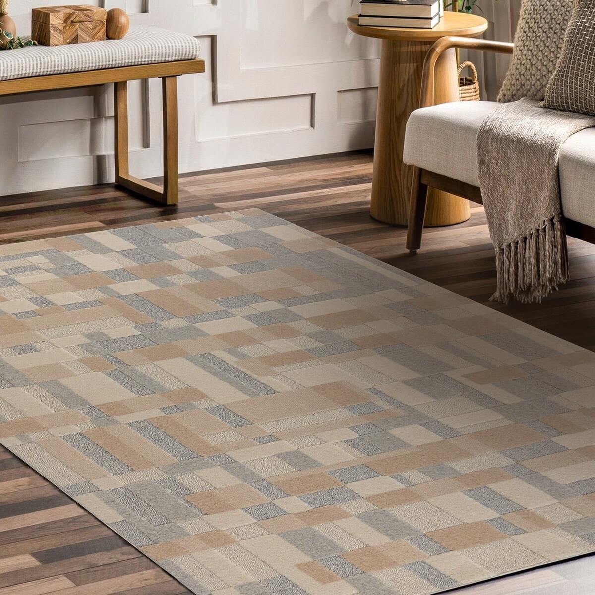 Dywan FLUX 461.117.SA130 wełniany OSTA - 60x120 cm