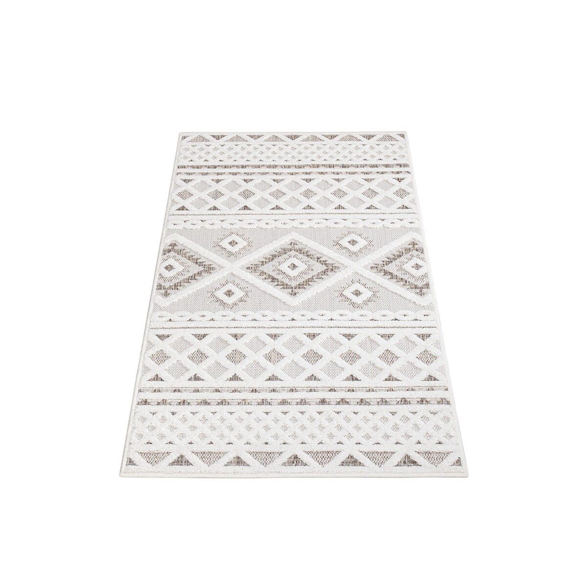 Dywan na zewnątrz i do wnętrz boho Sanori 4350 Krem 80x250