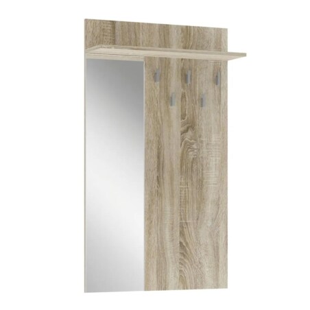 Wieszak ścienny LIMA PR-1 70cm dąb sonoma z lustrem