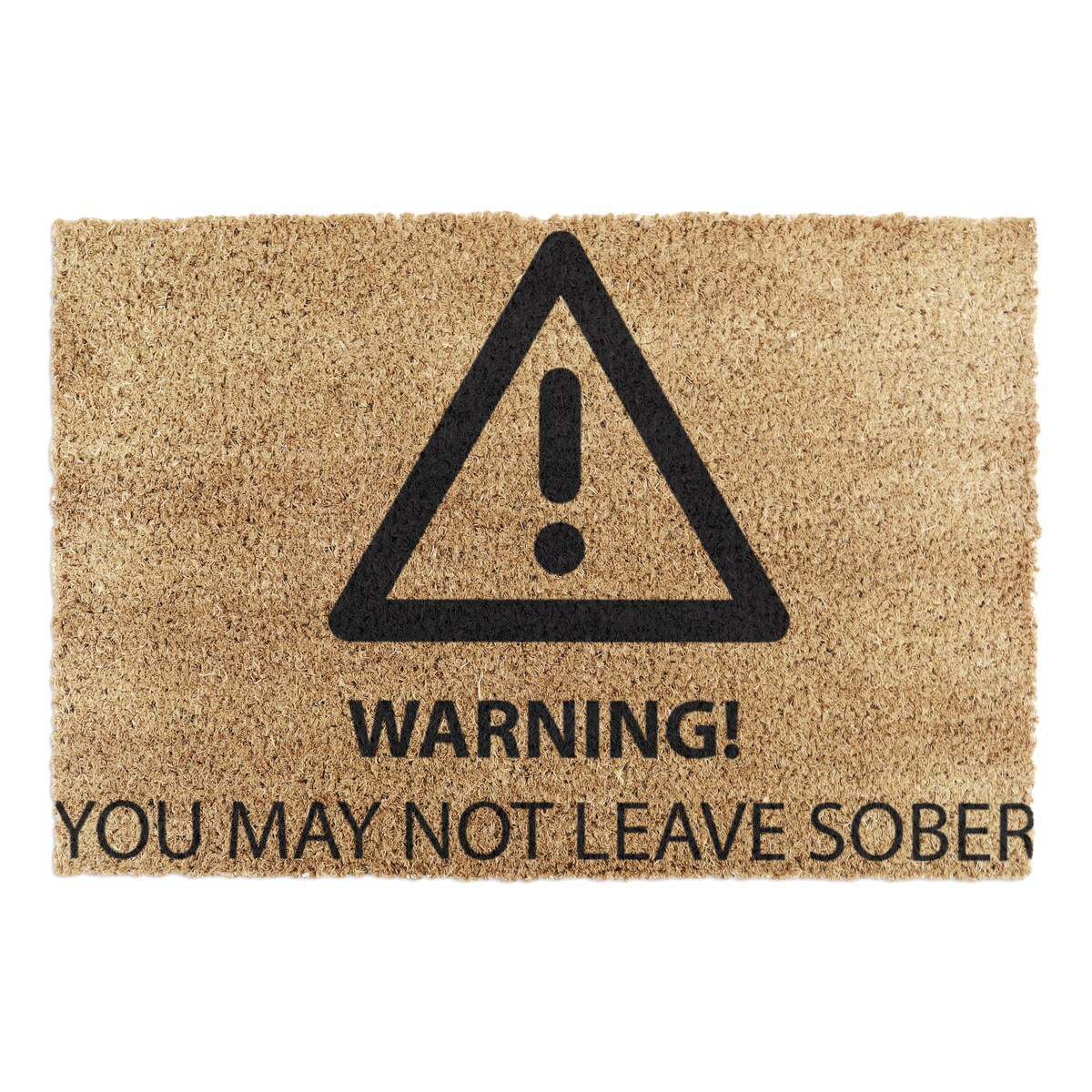 Sober Warning doormat