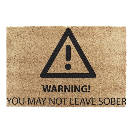 Sober Warning doormat