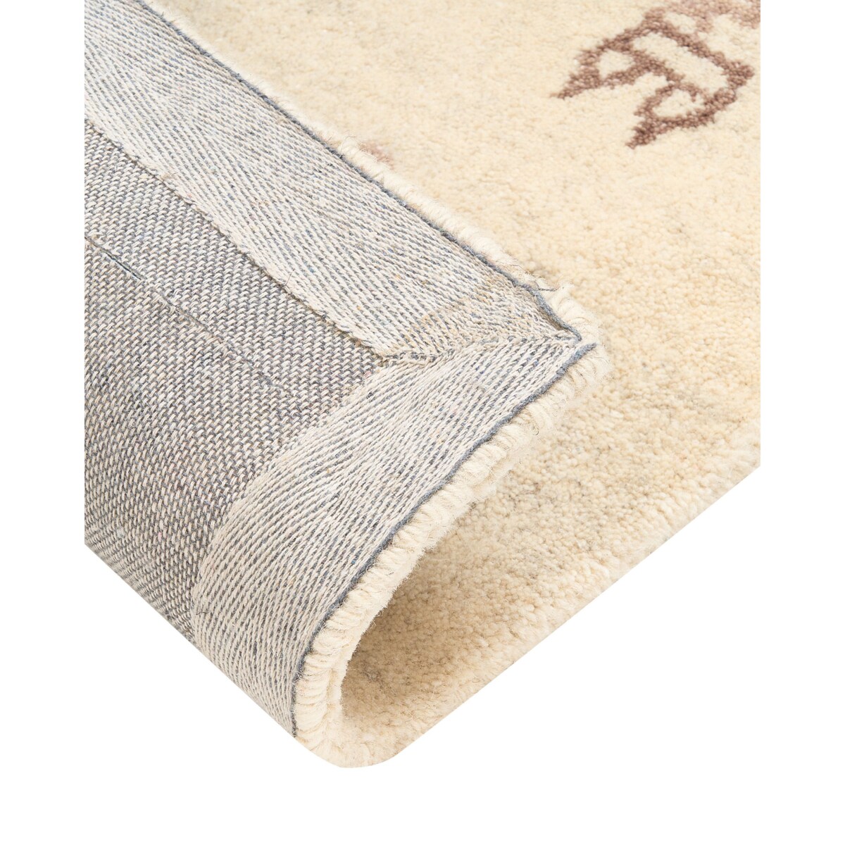 Dywan SULUCA Beżowy 160 x 230 cm Wełna Gabbeh