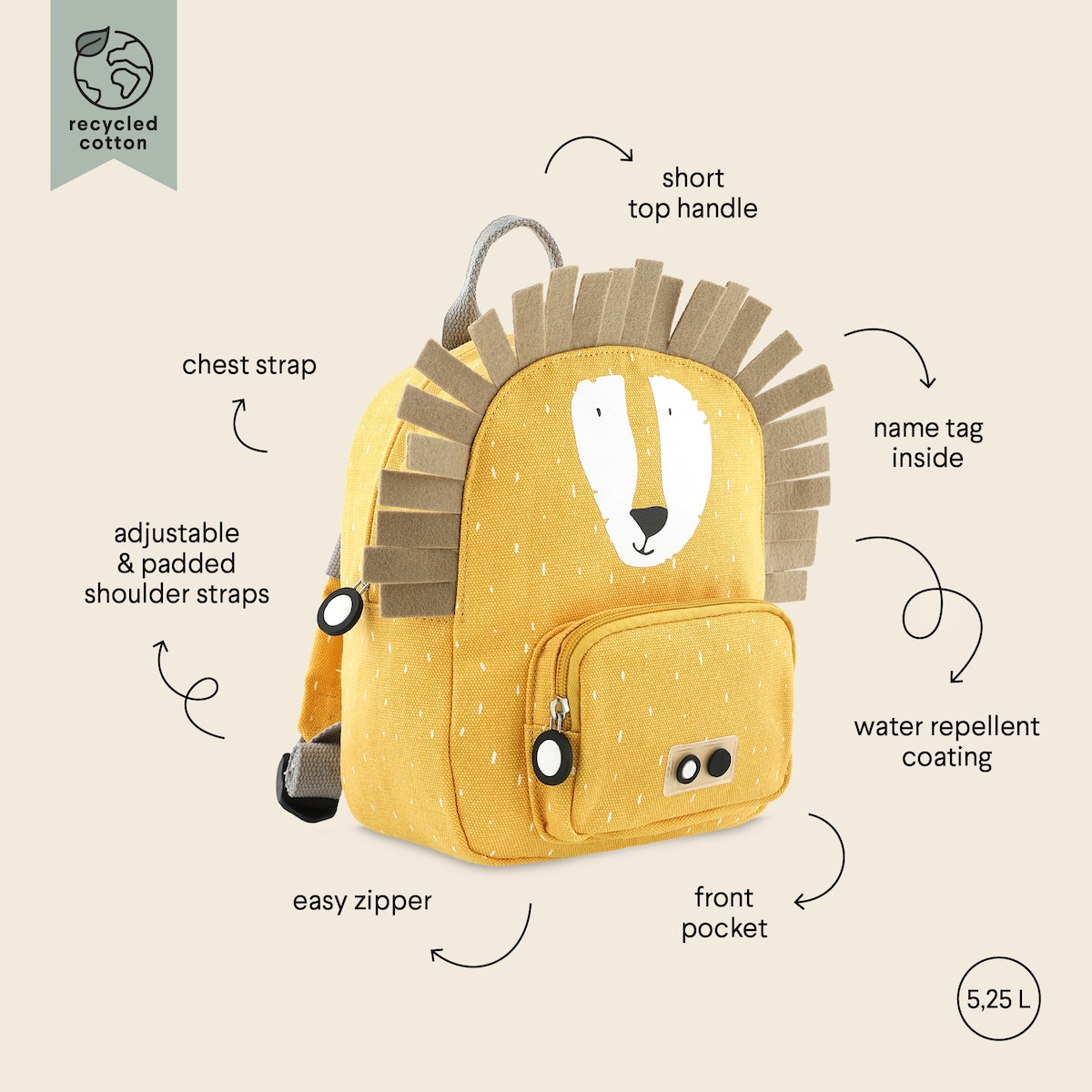 Mały plecak - Lew