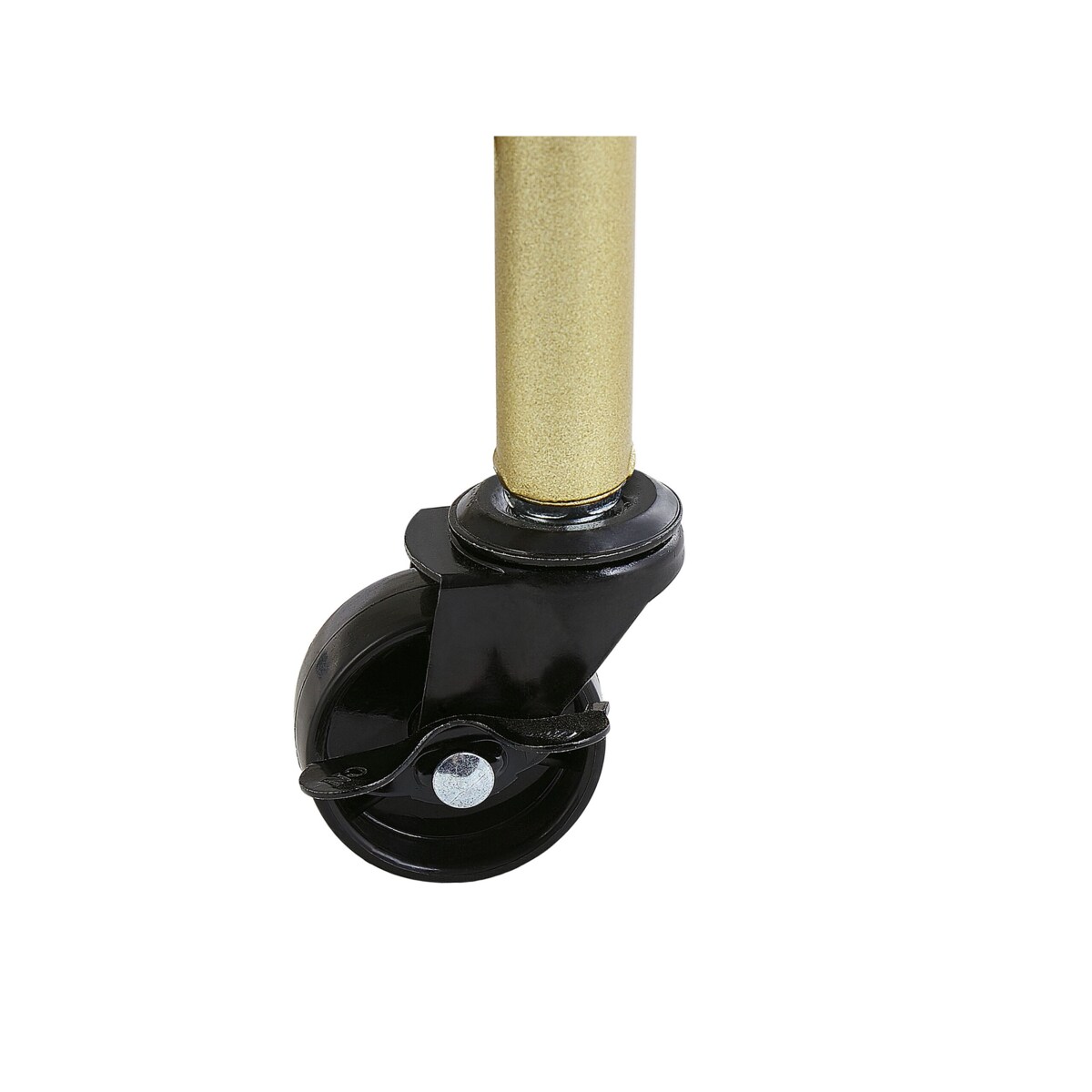 Metalowy wózek kuchenny 2-poziomowy złoty z efektem marmuru SHAFTER