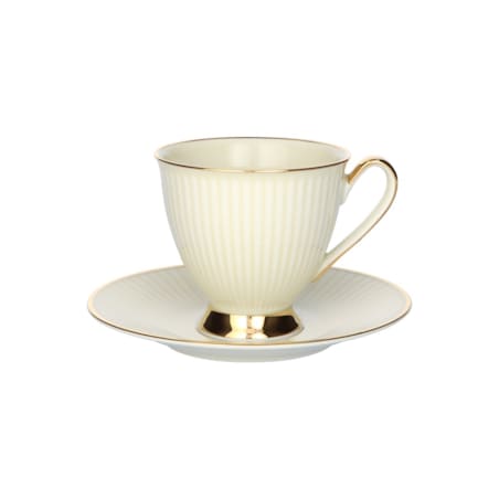 Filiżanka 250 ml ze spodkiem Dalia Kwarc GZ02