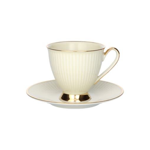 Filiżanka 250 ml ze spodkiem Dalia Kwarc GZ02