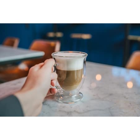Zestaw 2 szklanek z podwójną ścianką do latte Amo 250 ml 26421