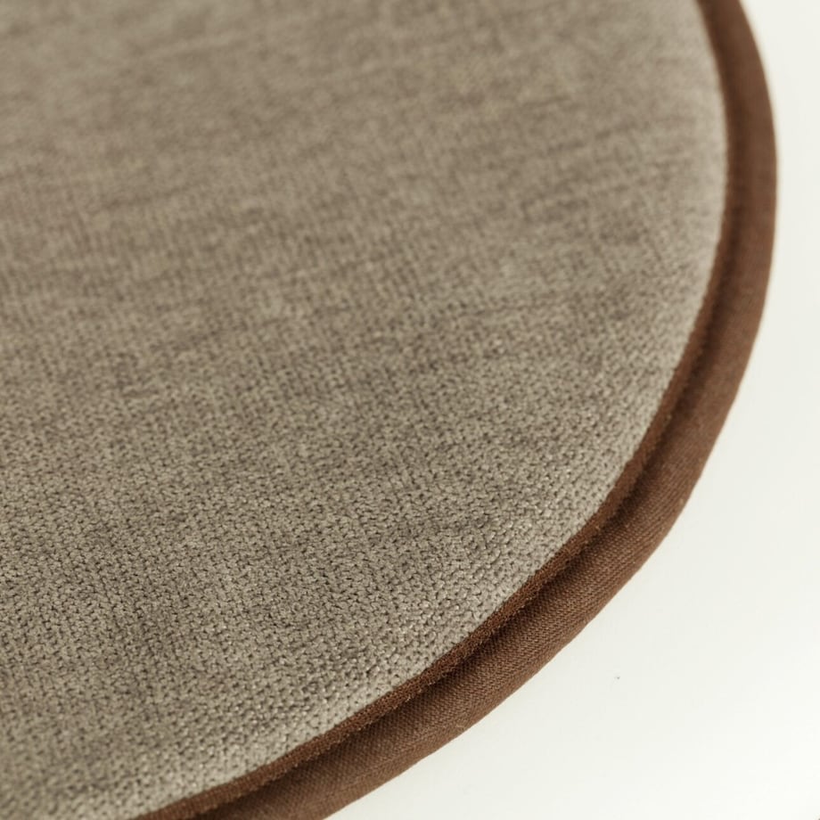 Siedzisko na krzesło Dot light brown, śr. 34 x 2cm