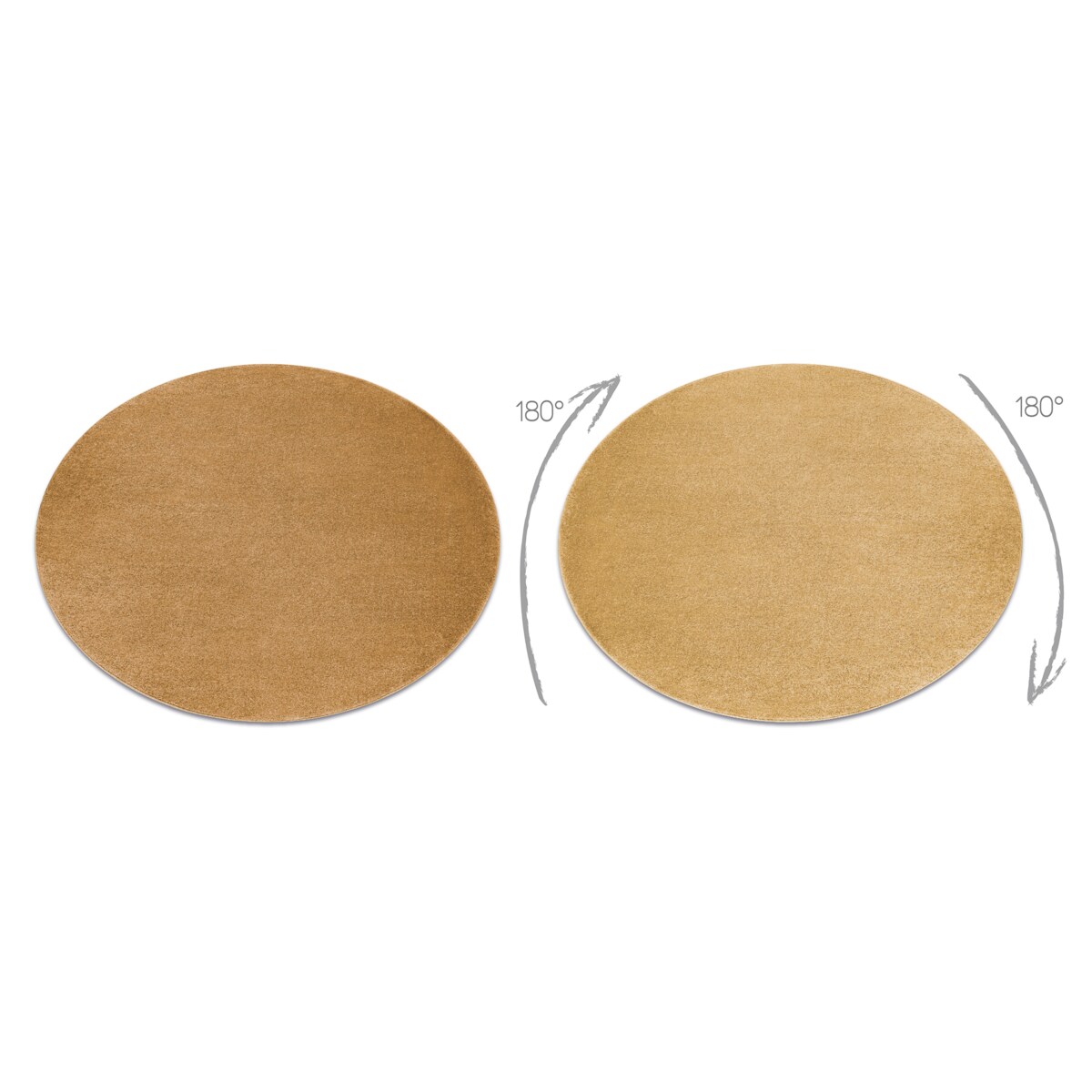 Dywan SOFTY koło Jednolity, jednokolorowy koło 150 cm