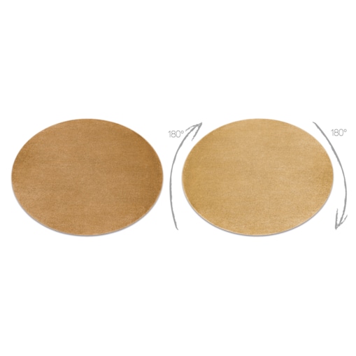 Dywan SOFTY koło Jednolity, jednokolorowy koło 150 cm