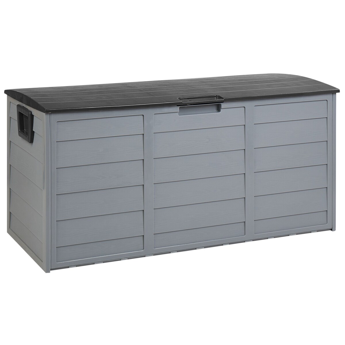 Skrzynia ogrodowa 112 x 50 cm szaro-czarna LOCARNO
