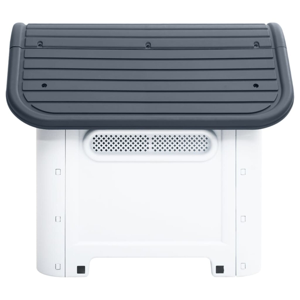 vidaXL Buda dla psa szara 59x75x66 cm Polipropylen