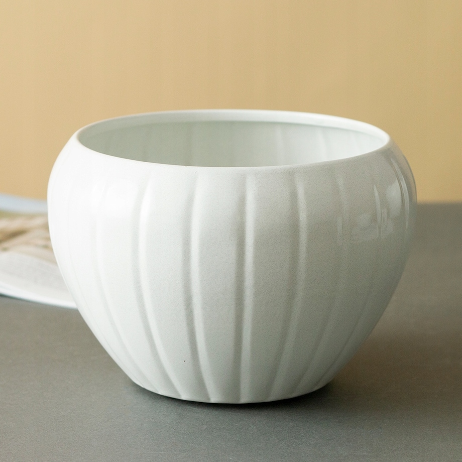 3 szt. DONICZKA MARBI metalowa biała